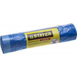 39155-30 Мешки для мусора STAYER ''Comfort'' завязками, голубые, 30л, 20шт