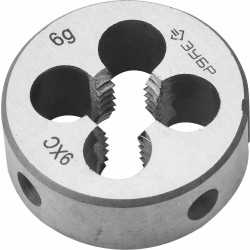 4-28022-10-1.5 Плашка ЗУБР ''МАСТЕР'' круглая ручная для нарезания метрической резьбы, М10 x 1,5