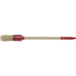 0141-20 Кисть круглая STAYER ''MASTER'', светлая натуральная щетина, пластмассовый корпус, деревянная ручка, №2 x 20мм