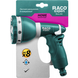 4255-55/484C RACO 484C 8 режимов, пистолет поливочный пластиковый с TPR