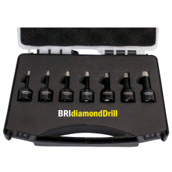 1381 Набор алмазных сверл BRIdiamondDrill 6-14 мм, 7 предметов, для болгарки (Brinko)
