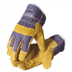 120310 Рабочие перчатки с кожаными вставками, размер 10,5'' (Haupa)