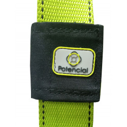 СП-04-01 Premium, КОВ (S) Страховочная и удерживающая привязь ПРЕМИУМ, с кованой фурнитурой, 4 т/к, (без стропа), салатово-черн.