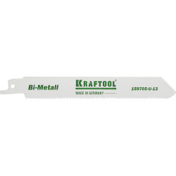 159705-U-13 Полотно KRAFTOOL ''INDUSTRIE QUALITAT'', S922VF, для эл/ножовки, Bi-Metall, по металлу, дереву, шаг 1,8-2,5мм, 130мм