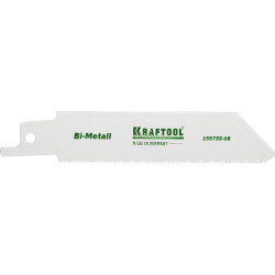 159755-08 Полотно KRAFTOOL ''INDUSTRIE QUALITAT'', S522EF, для эл/ножовки, Bi-Metall, по металлу, шаг 1,4мм, 80мм