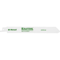 159755-18 Полотно KRAFTOOL ''INDUSTRIE QUALITAT'', S1122EF, для эл/ножовки, Bi-Metall, по металлу, шаг 1,4мм, 180мм