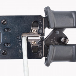 84493 Пресс-клещи для RJ разъемов JT-03T RJ-45, RJ-12, RJ-11 (КВТ)