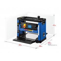 РС-305 Рейсмусовый станок ЗУБР, ширина строгания 305мм, толщина заготовки до 160 мм, 2 ножа, 8000 об/мин, 2000Вт, 6м/мин