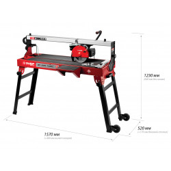 ЭП-200-1000С Электроплиткорез ЗУБР ''МАСТЕР'', длина реза 920 мм, диск 200 мм, глубина реза 90°-32мм/45°-28мм, стол 960x400 мм, 1000Вт