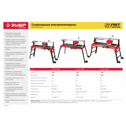 ЭП-200-1000С Электроплиткорез ЗУБР ''МАСТЕР'', длина реза 920 мм, диск 200 мм, глубина реза 90°-32мм/45°-28мм, стол 960x400 мм, 1000Вт