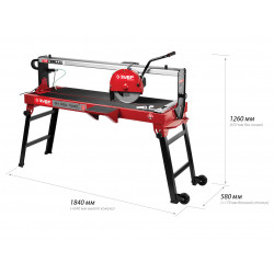 ЭП-300-1500C Электроплиткорез ЗУБР ''МАСТЕР'', длина реза 1200 мм, диск 300 мм, глубина реза 90°-65мм/45°-40 мм, стол 1260x468 мм, 1500Вт