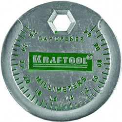 43258 Измеритель зазора свечи KRAFTOOL с градуировкой, 0,4-2,6мм