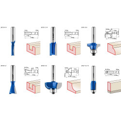 28795-H6 Набор профильных фрез по дереву ЗУБР ''ПРОФЕССИОНАЛ'', 6 шт