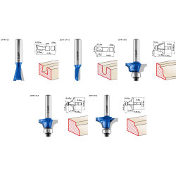 28796-H12 Набор профильных фрез по дереву ЗУБР ''ПРОФЕССИОНАЛ'', 12 шт