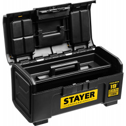 38167-19 Ящик для инструмента ''TOOLBOX-19'' пластиковый, STAYER Professional