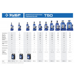 43060-50_z01 Домкрат гидравлический бутылочный T50, 50т, 300-480мм, ЗУБР Профессионал