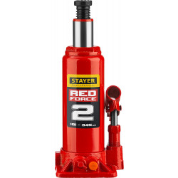 43160-2_z01 Домкрат гидравлический бутылочный ''RED FORCE'', 2т, 181-345 мм, STAYER