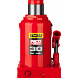 43160-30_z01 Домкрат гидравлический бутылочный ''RED FORCE'', 30т, 285-465 мм, STAYER