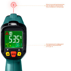 45705-550 Пирометр инфракрасный, -50°С +550°С, TRM-550, KRAFTOOL