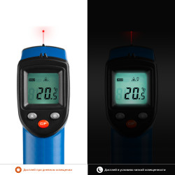 45725-380 Пирометр инфракрасный, -50°С +380°С, ТермПро-400, ЗУБР Профессионал