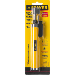 55560 Газовая горелка-карандаш ''MaxTerm'', STAYER ''MASTER'', с пьезоподжигом, регулировка пламени, 1100С