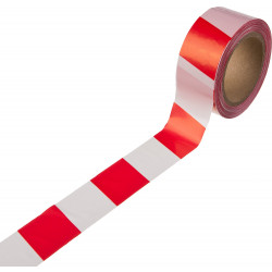 12240-50-200 Сигнальная лента, цвет красно-белый, 50мм х 200м, ЗУБР Мастер