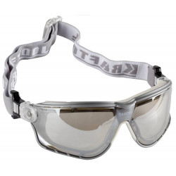 11009_z01 KRAFTOOL ASTRO Прозрачные, профессиональные защитные очки с резинкой, поликарбонатная монолинза, непрямая вентиляция.