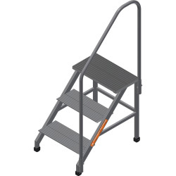 ПА-3 (45-ПМ2) Подмости (подставки) алюминиевые с поручнем (H=0,75 м) (Алюм.конструкции)