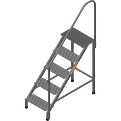ПА-5 (45-ПМ2) Подмости (подставки) алюминиевые с поручнем (H=1,25 м) (Алюм.конструкции)