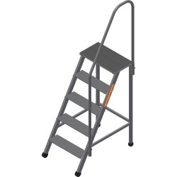 ПА-5 (60-ПМ) Подмости (подставки) алюминиевые с поручнем (H=1,25 м) (Алюм.конструкции)