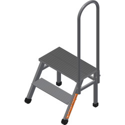 ПА-2 (60-ПМ) Подмости (подставки) алюминиевые с поручнем (H=0,5 м) (Алюм.конструкции)