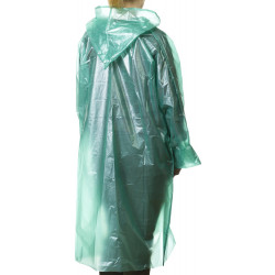 11610 Плащ-дождевик STAYER, полиэтиленовый, зеленый цвет, универсальный размер S-XL