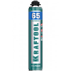 41184_z01 Пена KRAFTOOL KRAFTFLEX PREMIUM PRO 65 профессиональная, монтажная, пистолетная, всесезонная, 850 мл