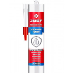 41335 Клей монтажный ЗУБР КМ 800, влагостойкий, 300мл