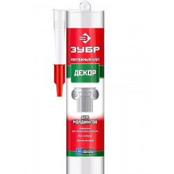 41337 Клей монтажный ЗУБР КМ 700, для молдингов, 300мл