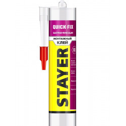 41324 Клей монтажный STAYER Professional, мгновенная хватка, 280мл