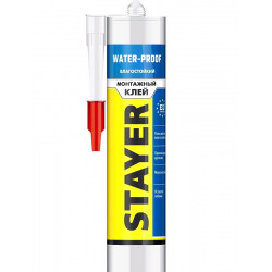 41325 Клей монтажный STAYER Professional, влагостойкий, 280мл