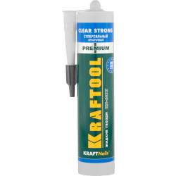 41342 Клей монтажный KRAFTOOL KraftNails Premium KN-601T, суперсильный, прозрачный, 310мл