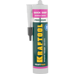 41347 Клей монтажный KRAFTOOL KraftNails Premium KN-990, экспресс хватка, 310мл