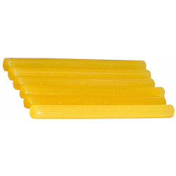 2-06821-Y-S06 Стержни STAYER ''MASTER'' для клеевых (термоклеящих) пистолетов, цвет желтый по бумаге и дереву, 11х200мм, 6шт