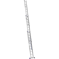 38833-10 Лестница СИБИН универсальная, трехсекционная со стабилизатором, 10 ступеней