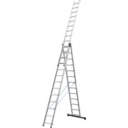 38833-13 Лестница СИБИН универсальная,трехсекционная со стабилизатором, 13 ступеней