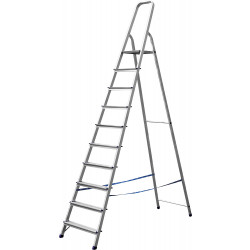 38801-10 Лестница-стремянка СИБИН алюминиевая, 10 ступеней, 208 см