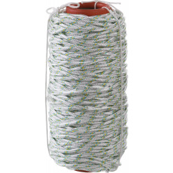 50220-06 Фал плетёный капроновый СИБИН 16-прядный с капроновым сердечником, диаметр 6 мм, бухта 100 м, 650 кгс
