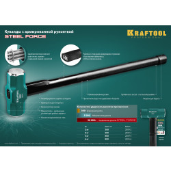 2009-2 KRAFTOOL STEEL FORCE 2 кг кувалда со стальной обрезиненной рукояткой