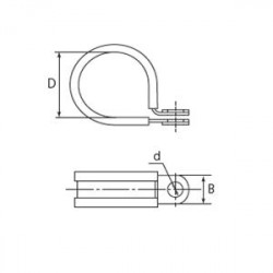 82211 Скоба металлическая СМР (INOX) 50/15 (Fortisflex)