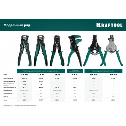 22637 TK-8 стриппер автоматический многофункциональный, 0.05 - 8 мм2, KRAFTOOL