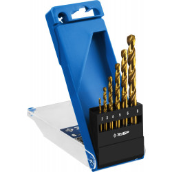 29615-H6 Набор сверл по металлу 6 шт (d=2-8 мм) ТИТАН, сталь Р6М5, класс А, ЗУБР Профессионал