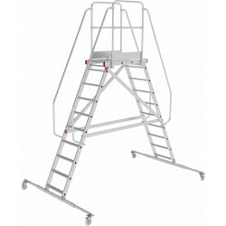 5520210 Передвижной трап с двусторонним подъемом индустриальный NV 5520 2x10 Новая высота