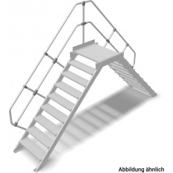 827081 Переход с платформой, 9 ступ. 800 мм 60° KRAUSE